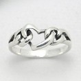 Strieborný prsteň so srdiečkom - 11,90 € 